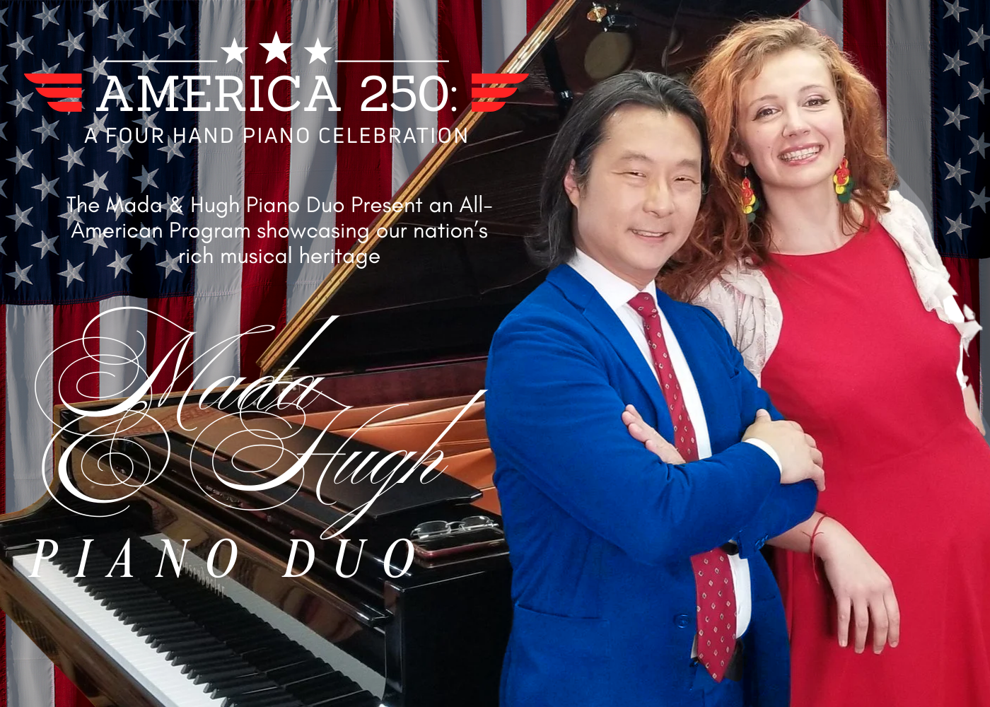 Mada & Hugh Piano Duo | Award-Winning Four Hand Piano Concerts
